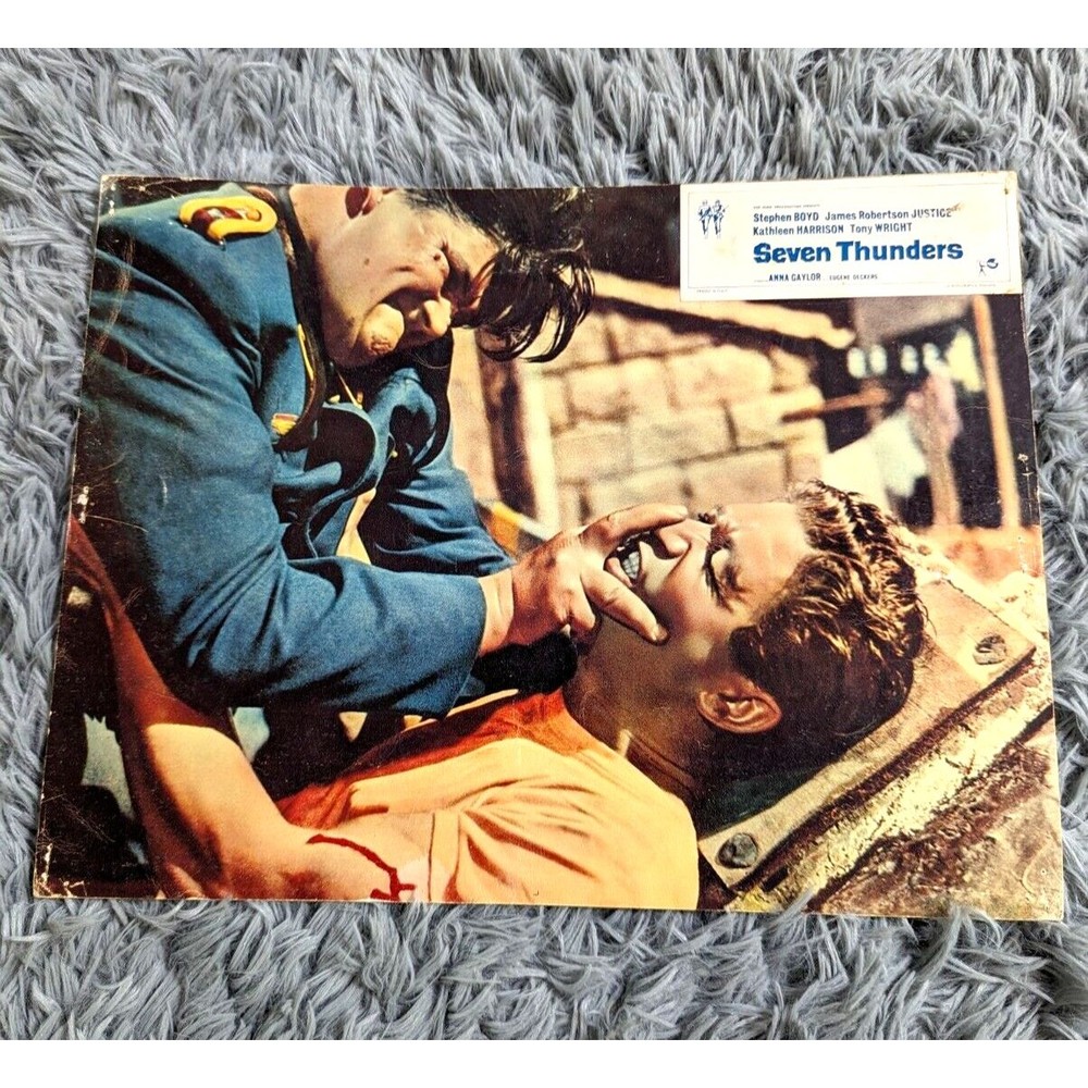 Seven Thunders 1957 Lobby Cards Movie Poster WWII Stephen Boyd British Military